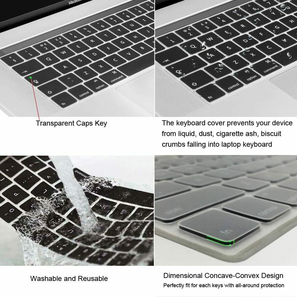 Keyboard Cover Ultra Thin Silicone Protector Skin For New Macbook 14 16 2021
