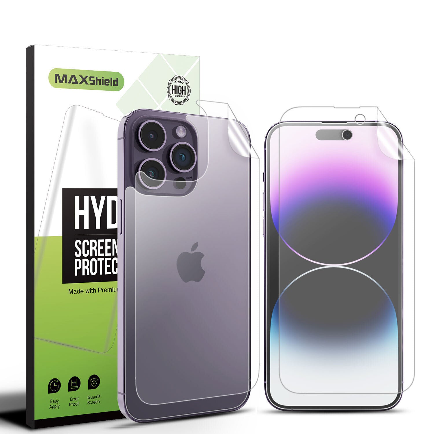 For iPhone 14 Plus Pro Max Hydrogel Back Screen Protector Lens Camera Edge Flim