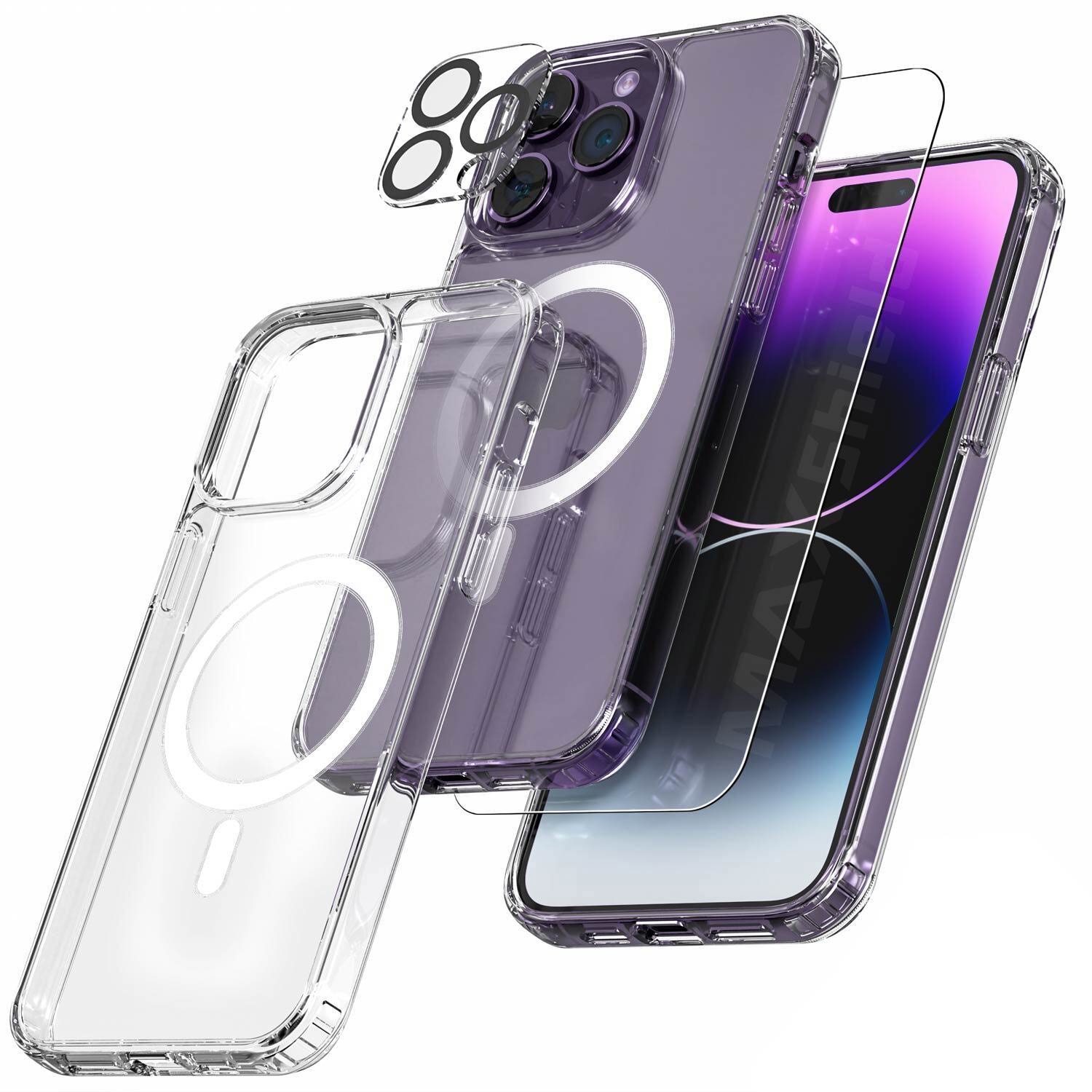 For iPhone 13 Pro Max Plus Clear Case Shockproof Bumper Cover Lens Protector