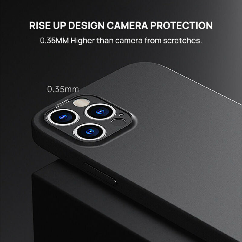 Fr iPhone 13 Pro Max Matte Clear Case Cover Thin Slim Shockproof ScreenProtector