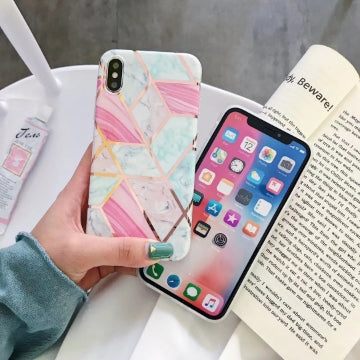 iPhone XR Case Shockproof Tough Marble Soft Cover for Apple