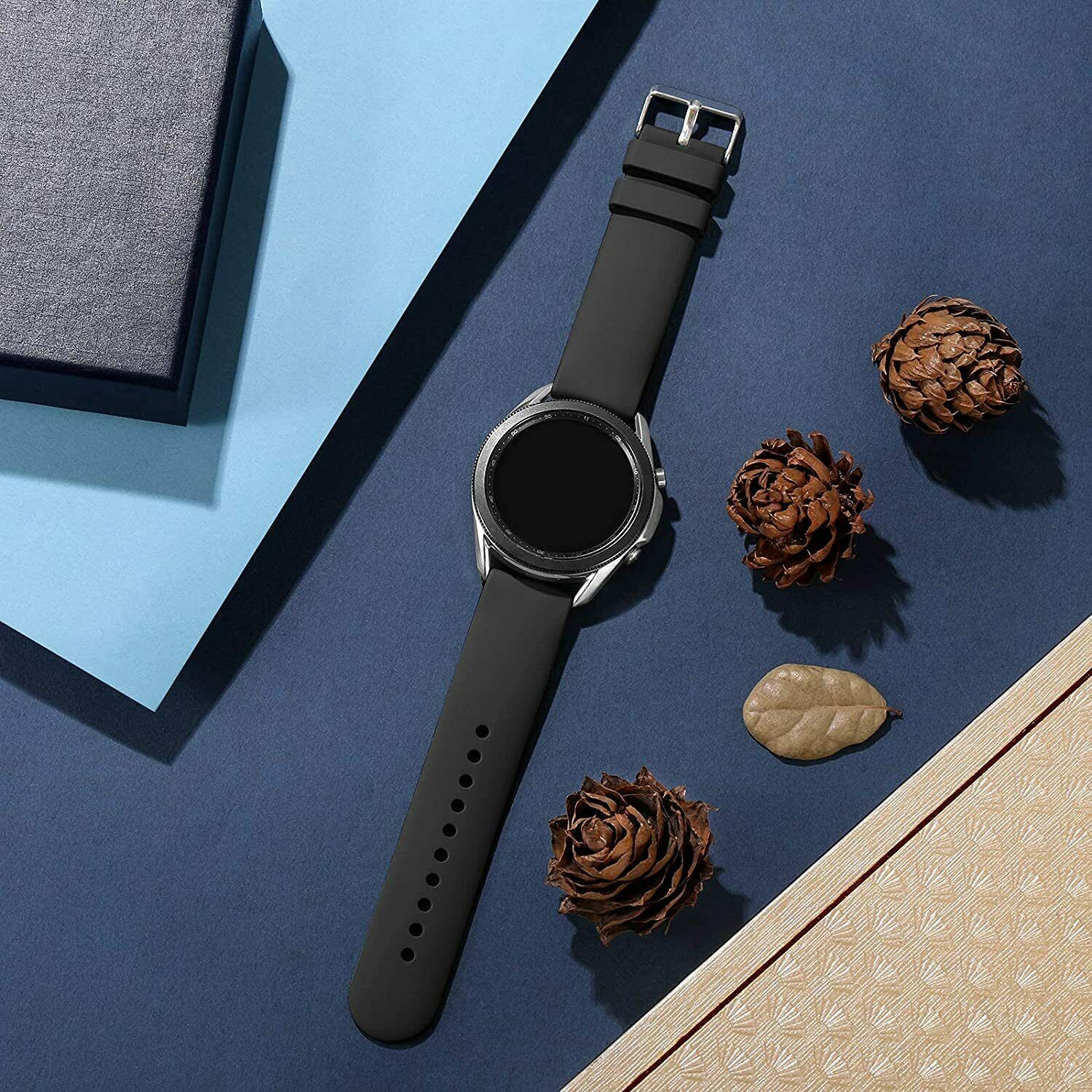 For Samsung Galaxy Watch 4 40/42/44/46mm Silicone Band Sports Strap Wristband