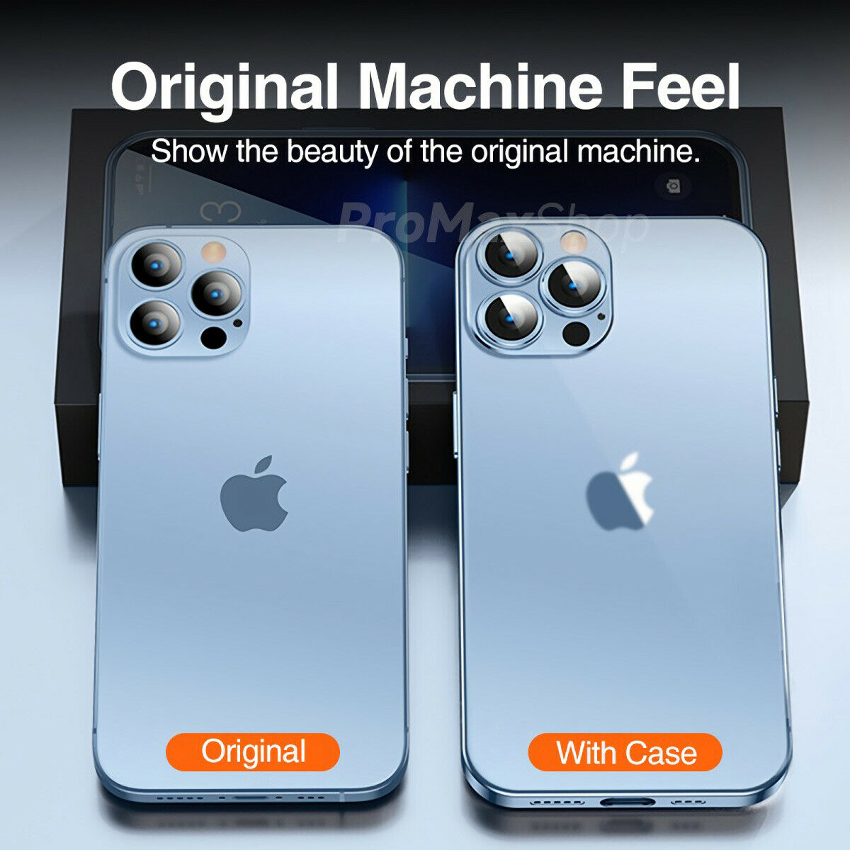 For iPhone 13 Pro Max Case 360° Shockproof Metal Plating Full Cover Protector