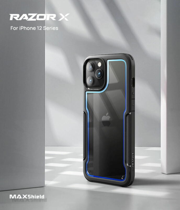 MAXSHIELD For iPhone 12 6.1“ Case Heavy Duty Shockproof Clear Slim Cover