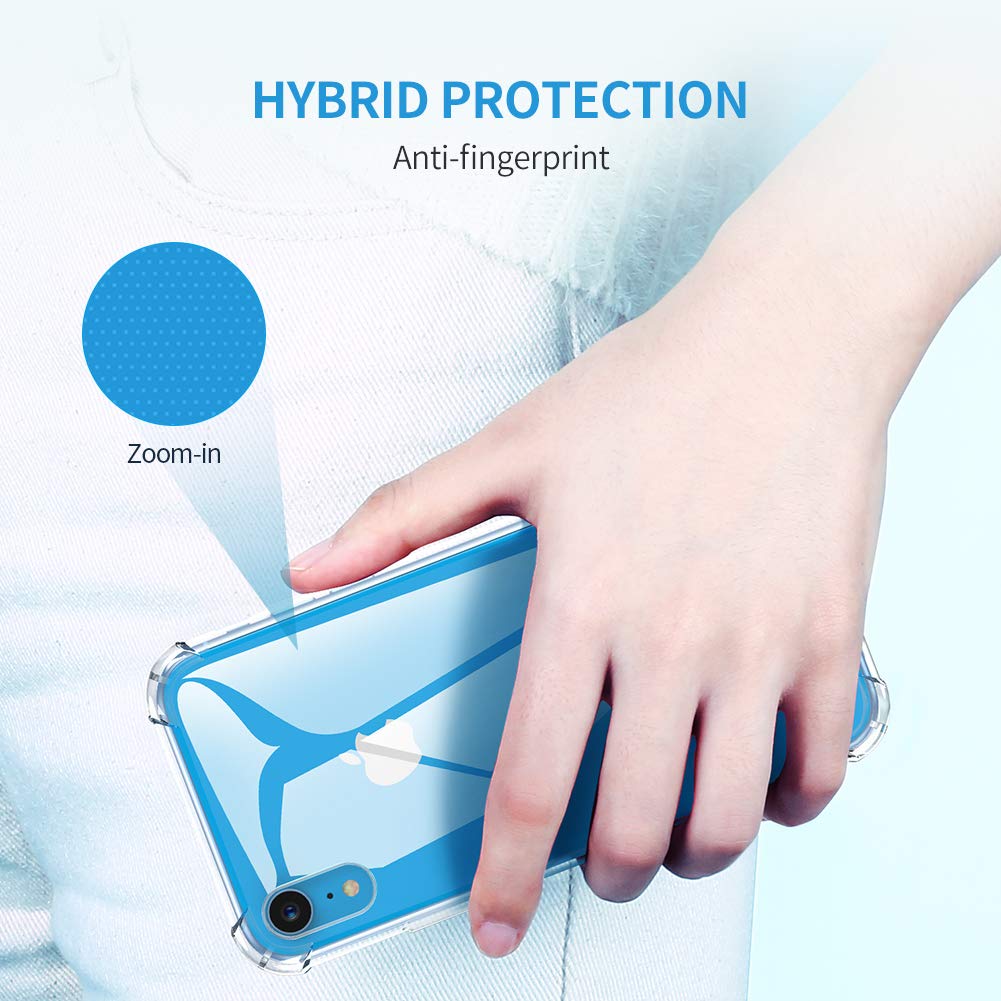 Clear Case For iPhone X Shockproof Silicone Protective