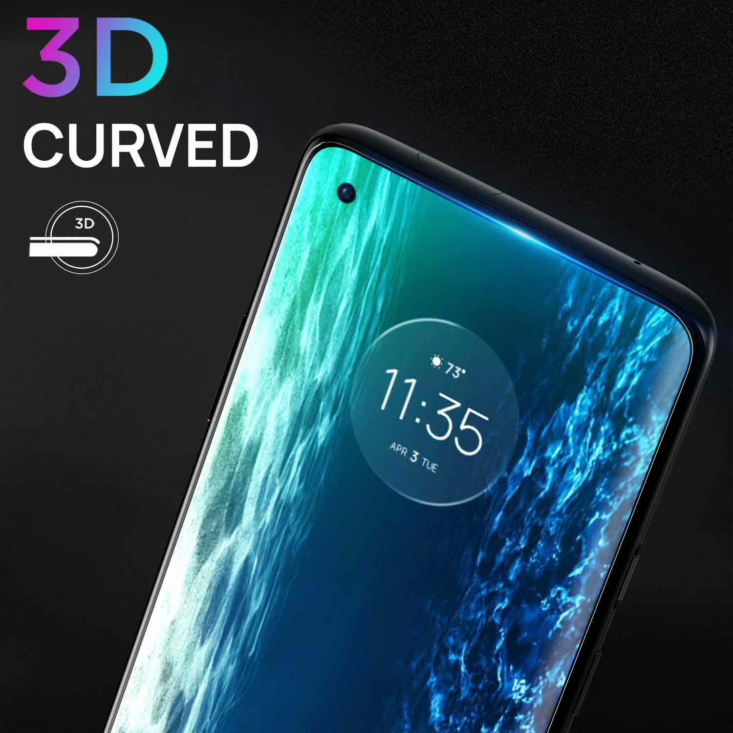 For Motorola Moto Edge 5G 9H UV Full Coverage HD Tempered Glass Screen Protector