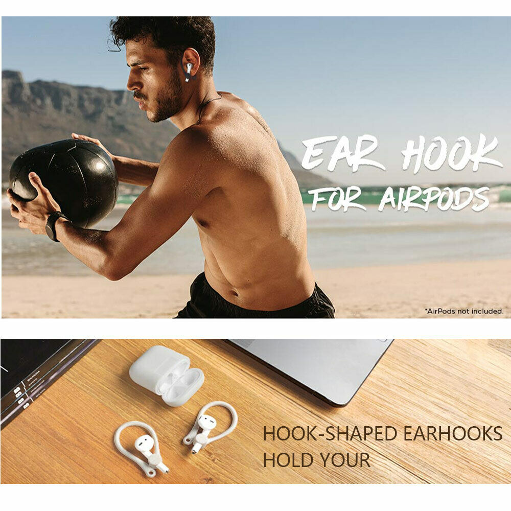 AirPods 1st 2nd Gen EarHooks AntiLost Secure Ear Hook Holder Ear Loops AU Stock