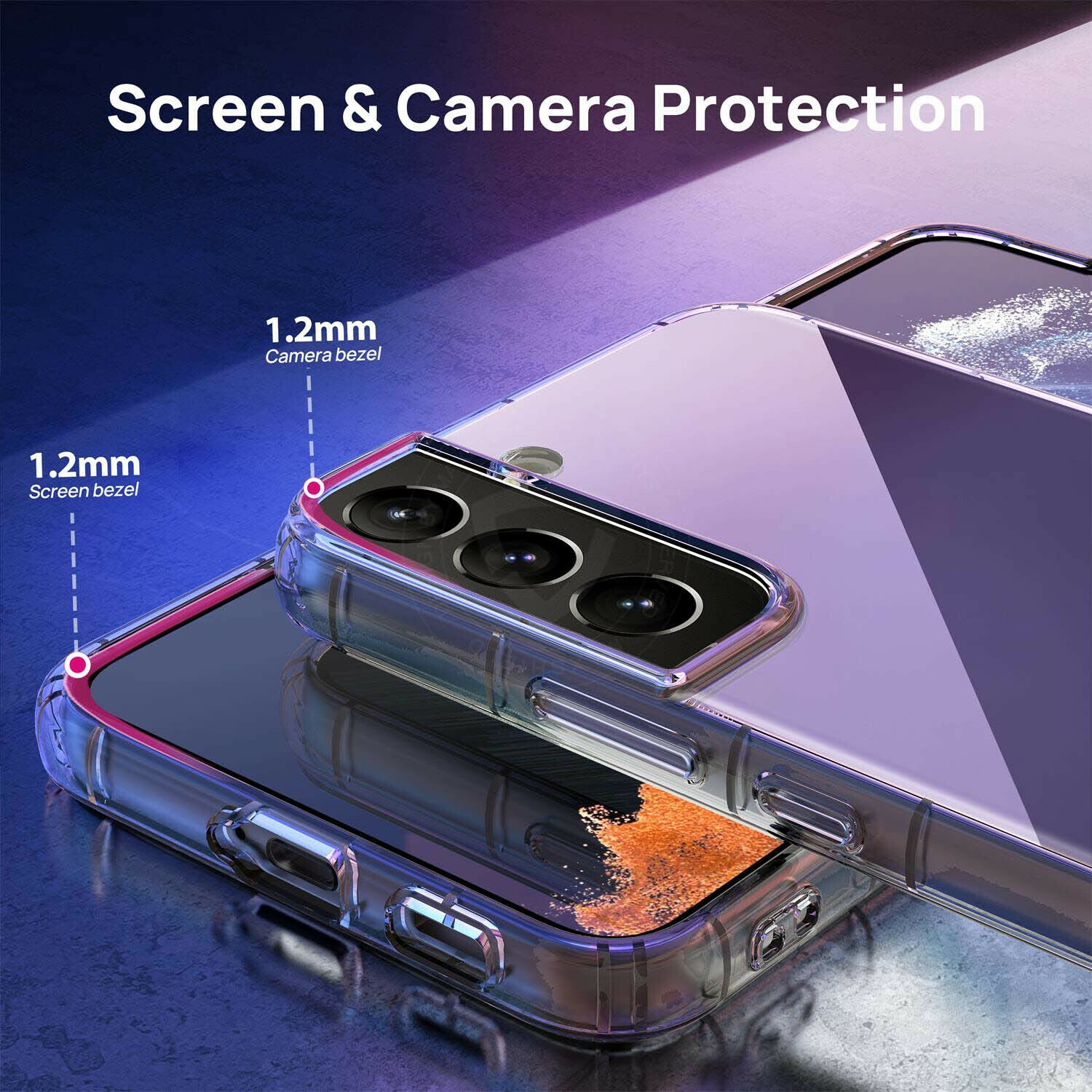 For Samsung Galaxy S22 Plus Ultra 5G Case Soft Clear Shcokproof Slim Case Cover