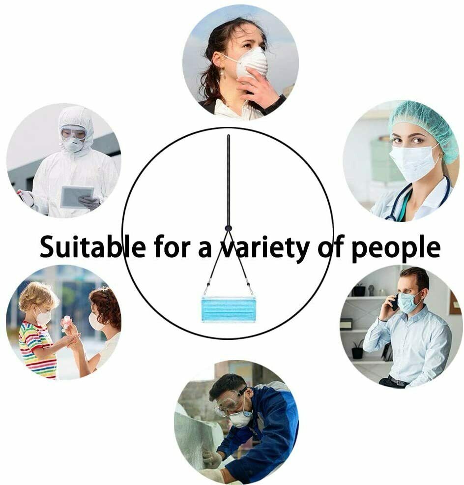 5X Adjustable Face Mask Chain Lanyard Ear Hook Strap Holder Extension Ear Saver