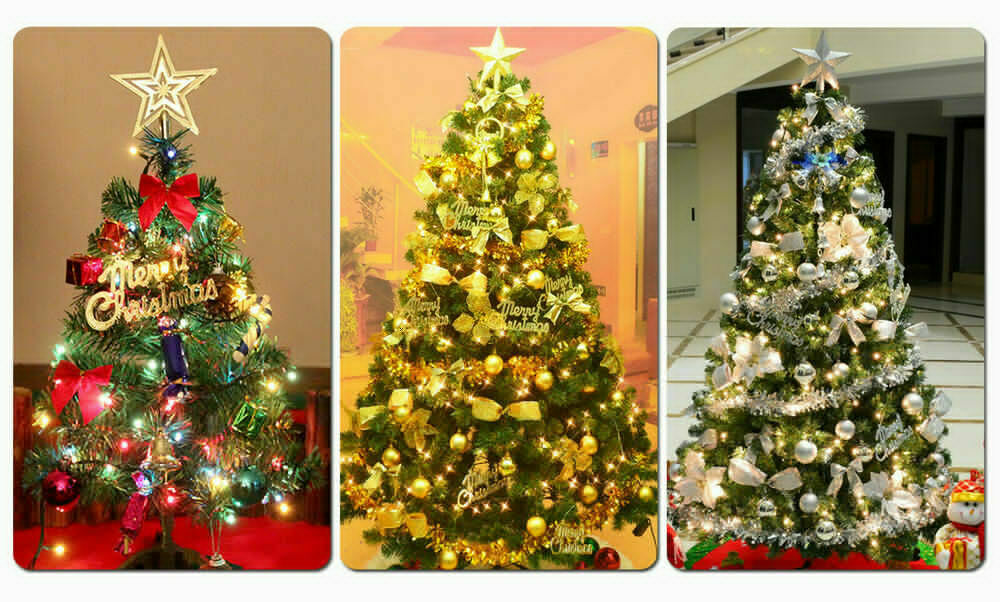 24/48 Bow Christmas Tree Handing Xmas Ornament Bowknot Party Wedding Decoration