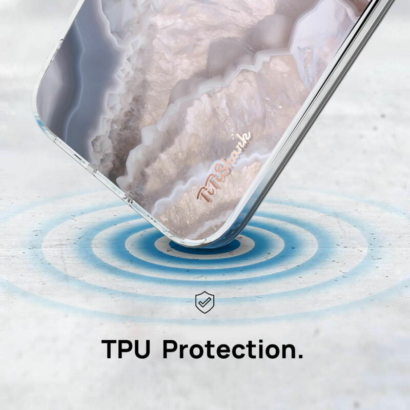 For Apple iPhone 12 6.1" Case Clear Slim Stylish Marble Shockproof Cover