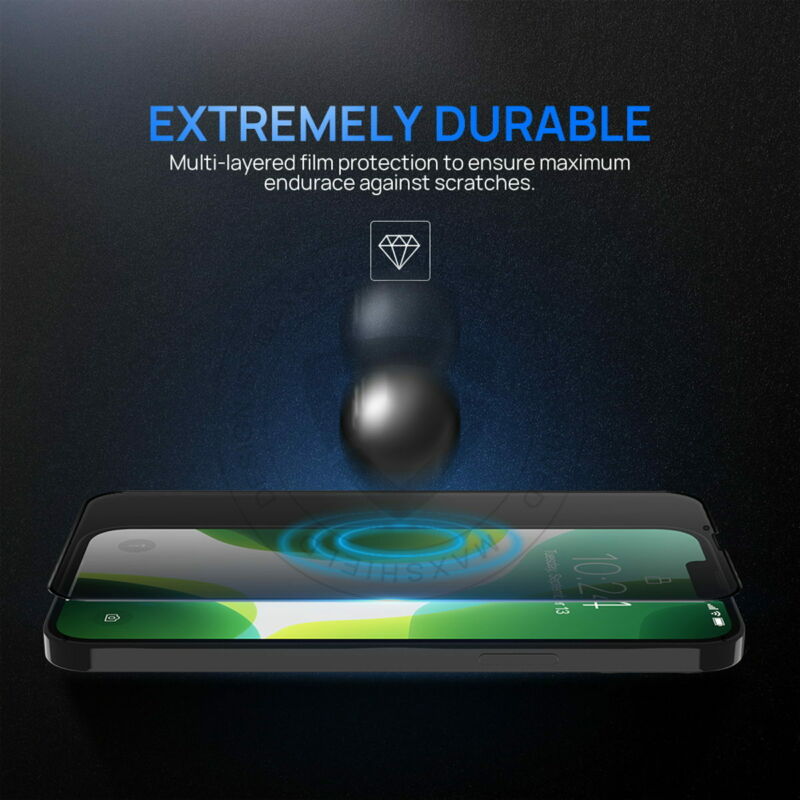 2X Anti-Spy Privacy Tempered Glass Screen Protector For iPhone 13 Pro Max Mini