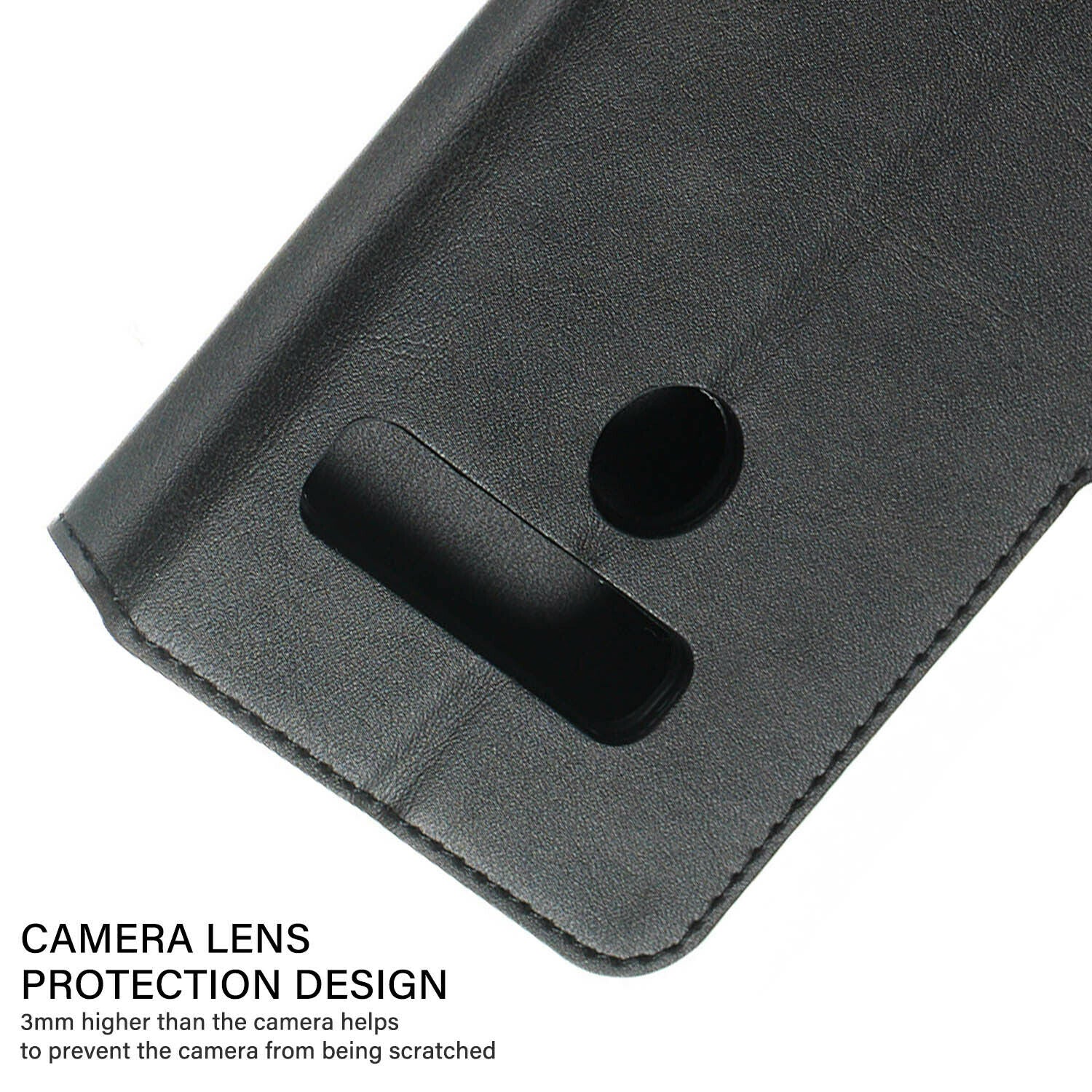 For LG Q60 Luxury Wallet Leather Case Card Slots Cover