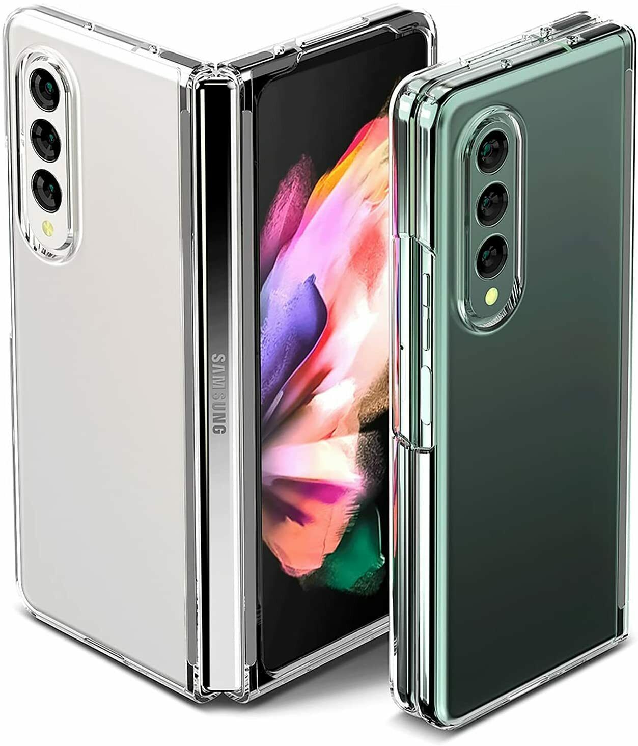 For Samsung Galaxy Z Fold 3 5G Case Premium Clear Heavy Duty Shockproof Cover