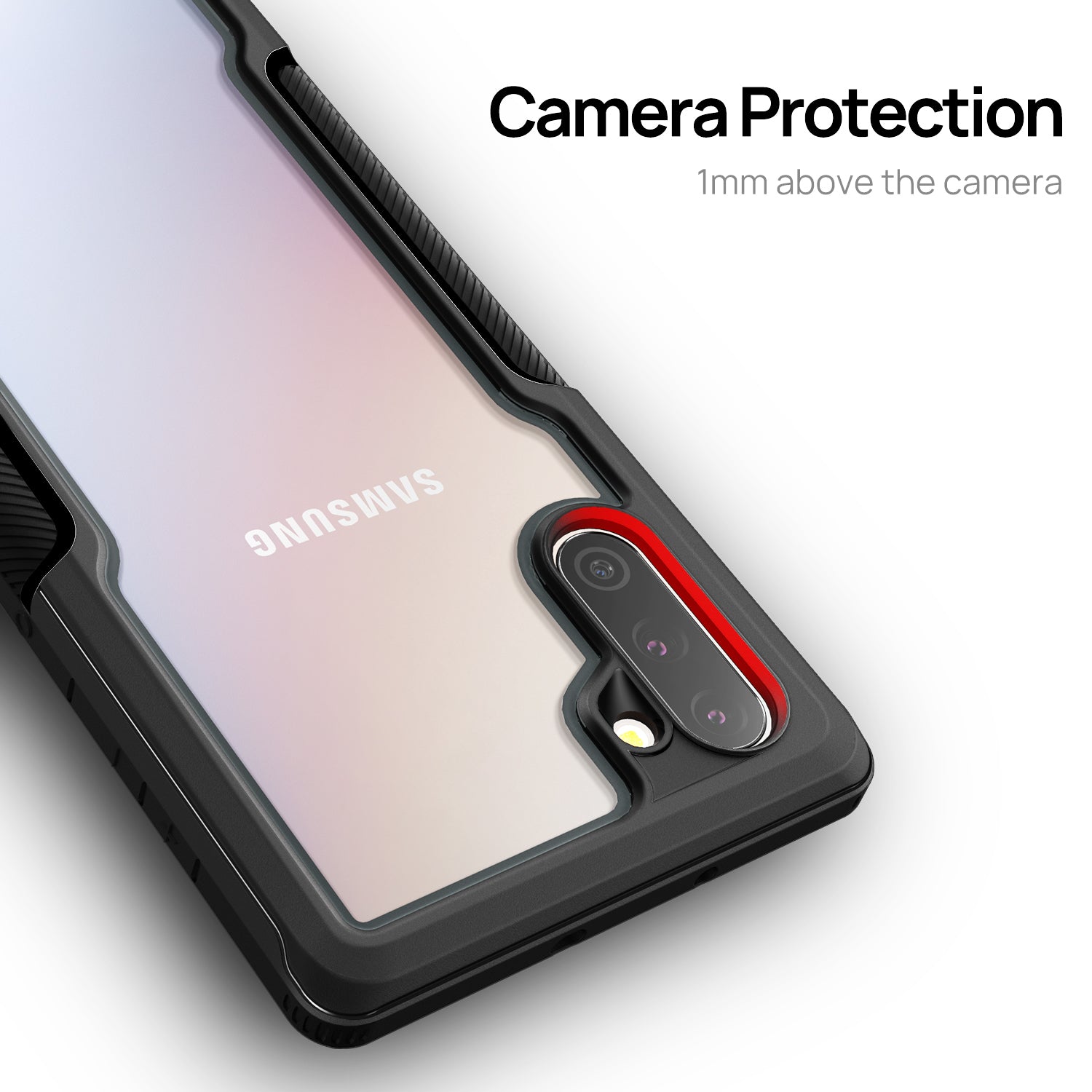 Samsung Galaxy Note 10 Case, Heavy Duty Shockproof Slim Clear Armor Cover