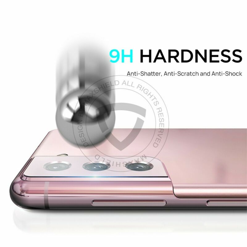 Tempered Glass Screen Protector and Camera Lens Protector for Samsung Galaxy S21