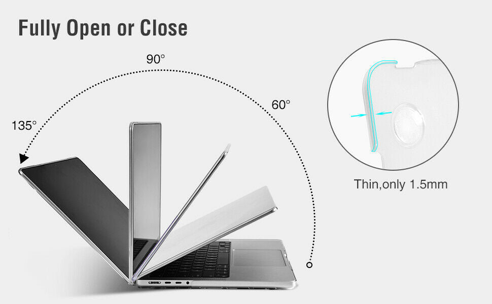 Hard Case Cover For 2021 M1 MacBook Pro 14 16 inch A2442 A2485 Screen Protector