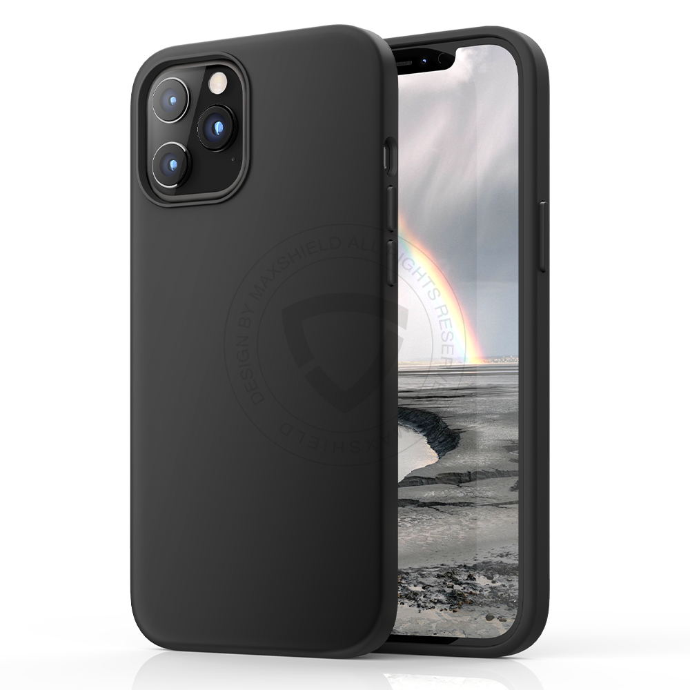 For iPhone 12 Mini 5.4" Case MAXSHIELD Soft Liquid Silicone Shockproof Cover