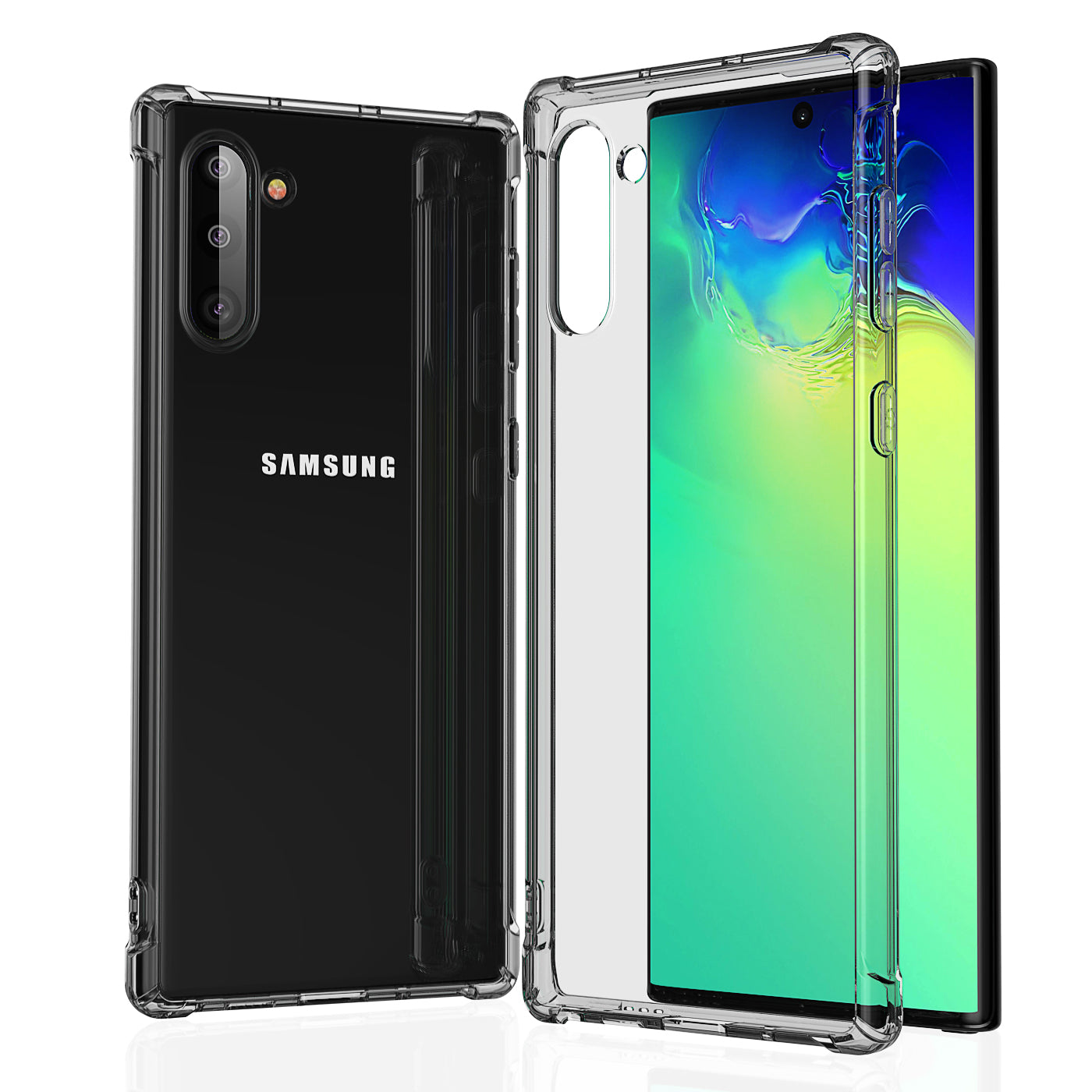 Samsung Galaxy Note 10 Case Clear Heavy Duty Shockproof Slim Cover