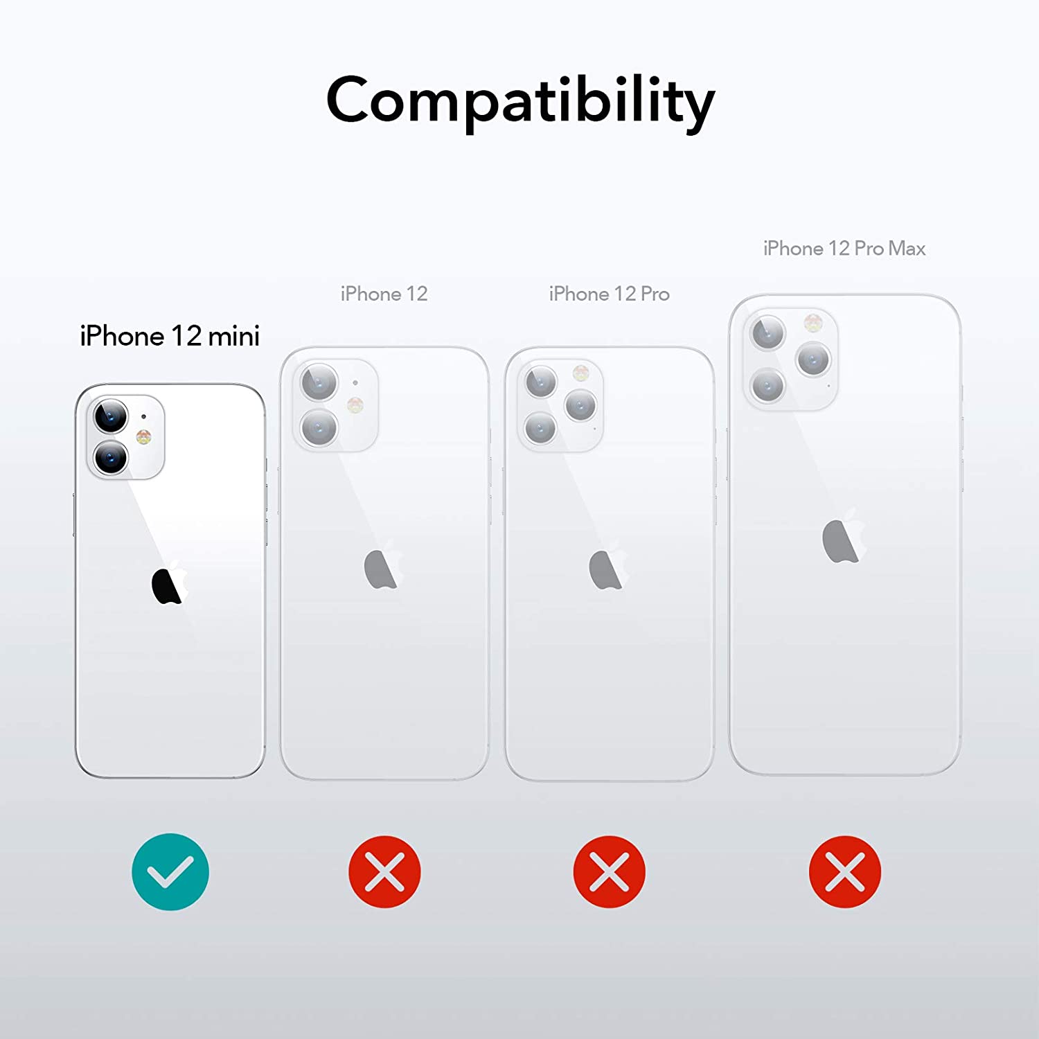 For iPhone 12 Mini 5.4" Case MAXSHIELD Soft Liquid Silicone Shockproof Cover