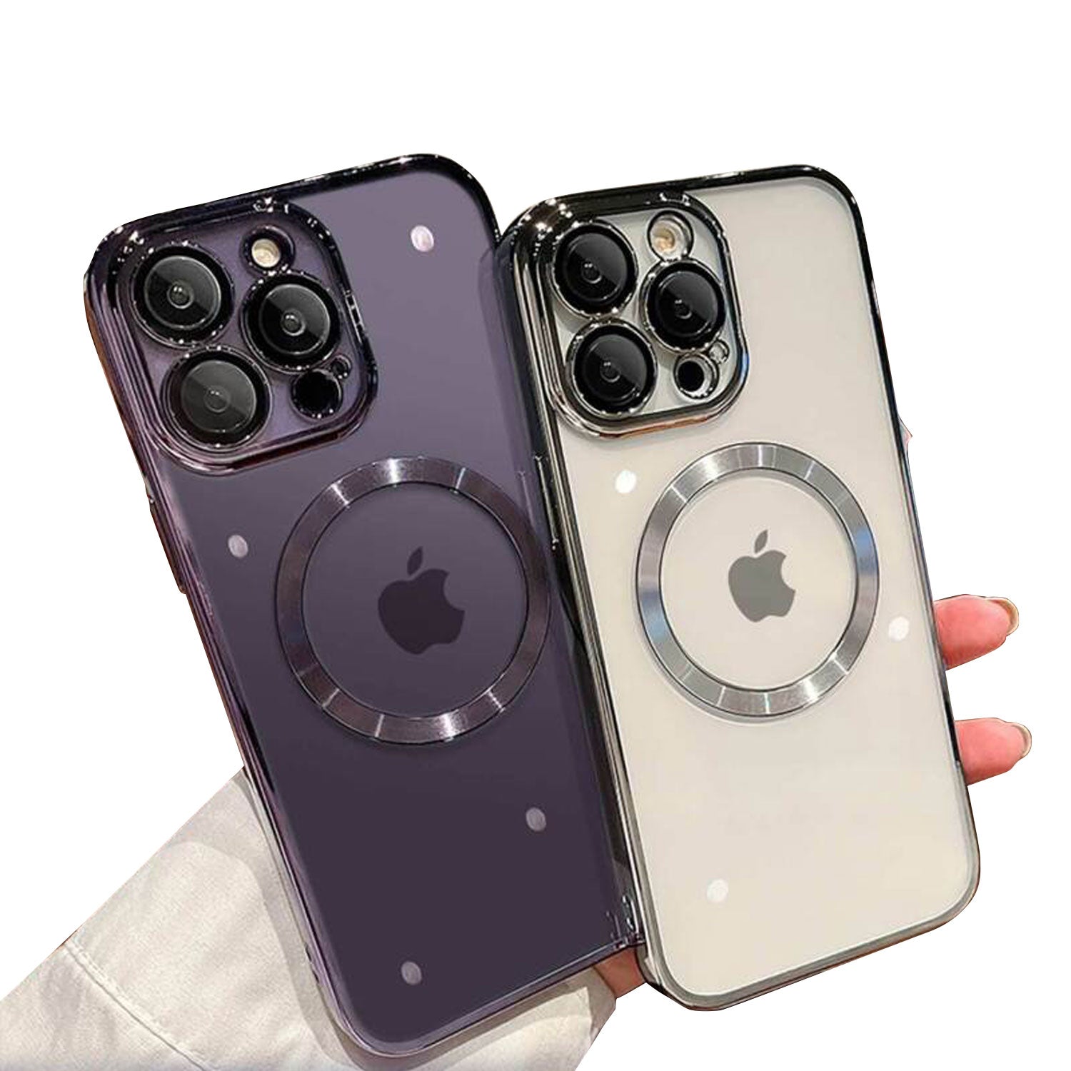 For iPhone 11 Series Magnetic Magsafe Case Clear Shockproof Case Cover