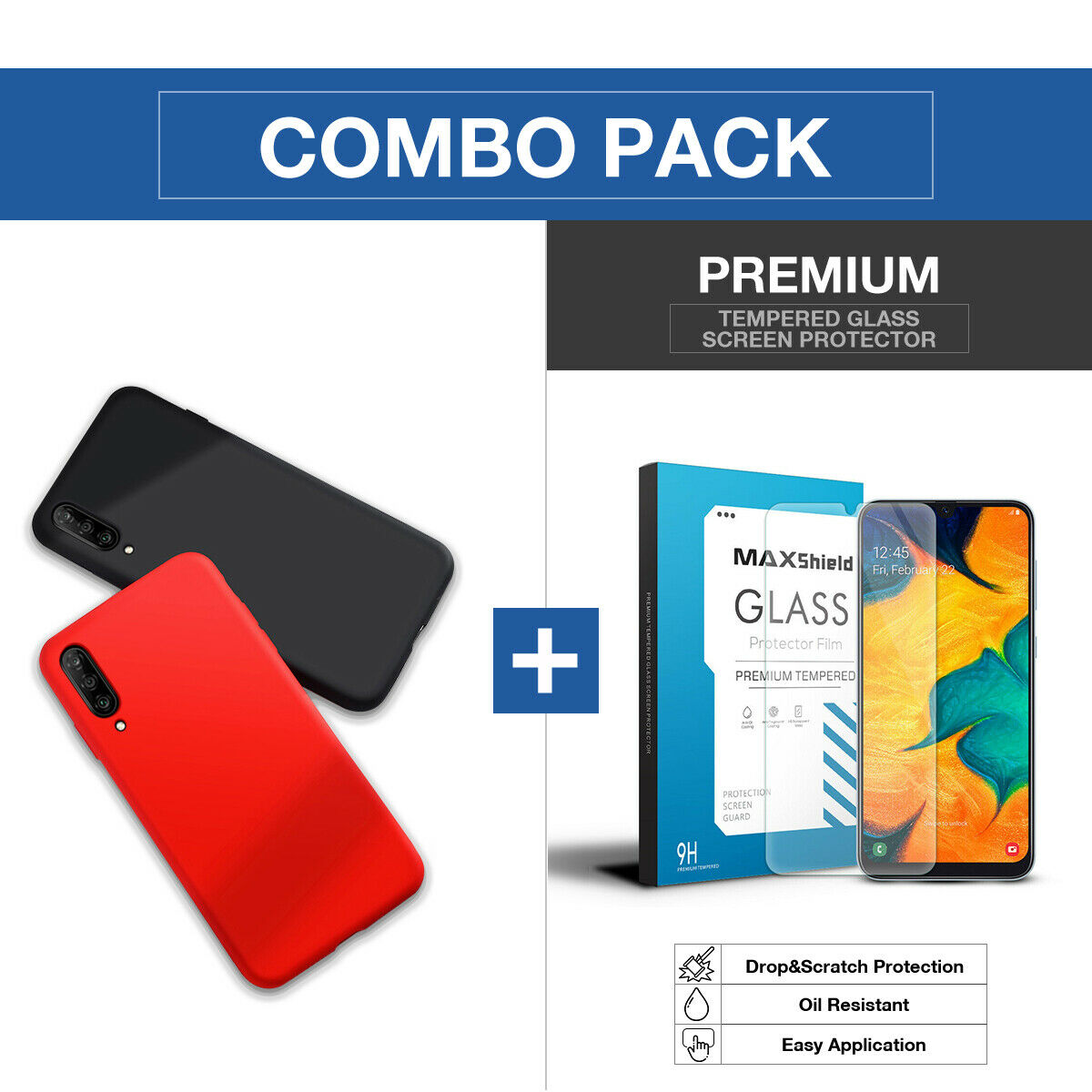 Samsung Galaxy A70 Case Premium Flexible Soft Anti Slip Bumper Cover