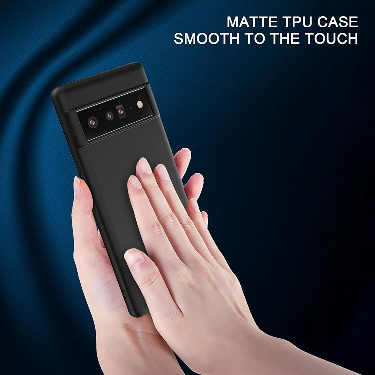 For Google Pixel 6 Pro Case Silicone Matte Shcokproof Soft Cover Screen Protector