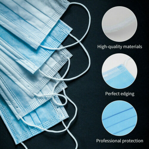 200 Pcs Disposable 3-Ply Face Mask Protective Meltblown AU for General Use