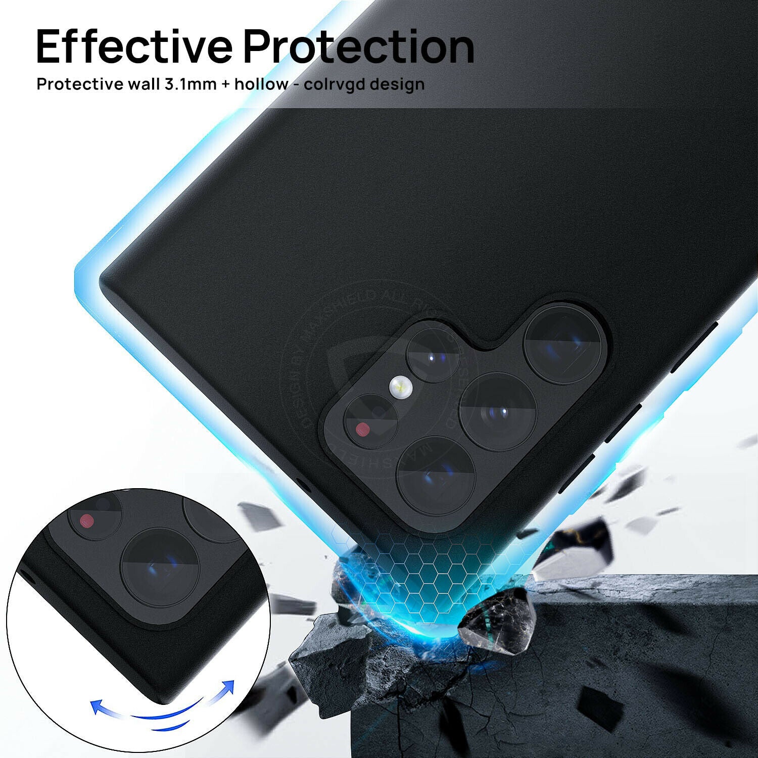 For Samsung Galaxy S22 Plus Ultra 5G Case Matte TPU Clear Slim Shockproof Cover