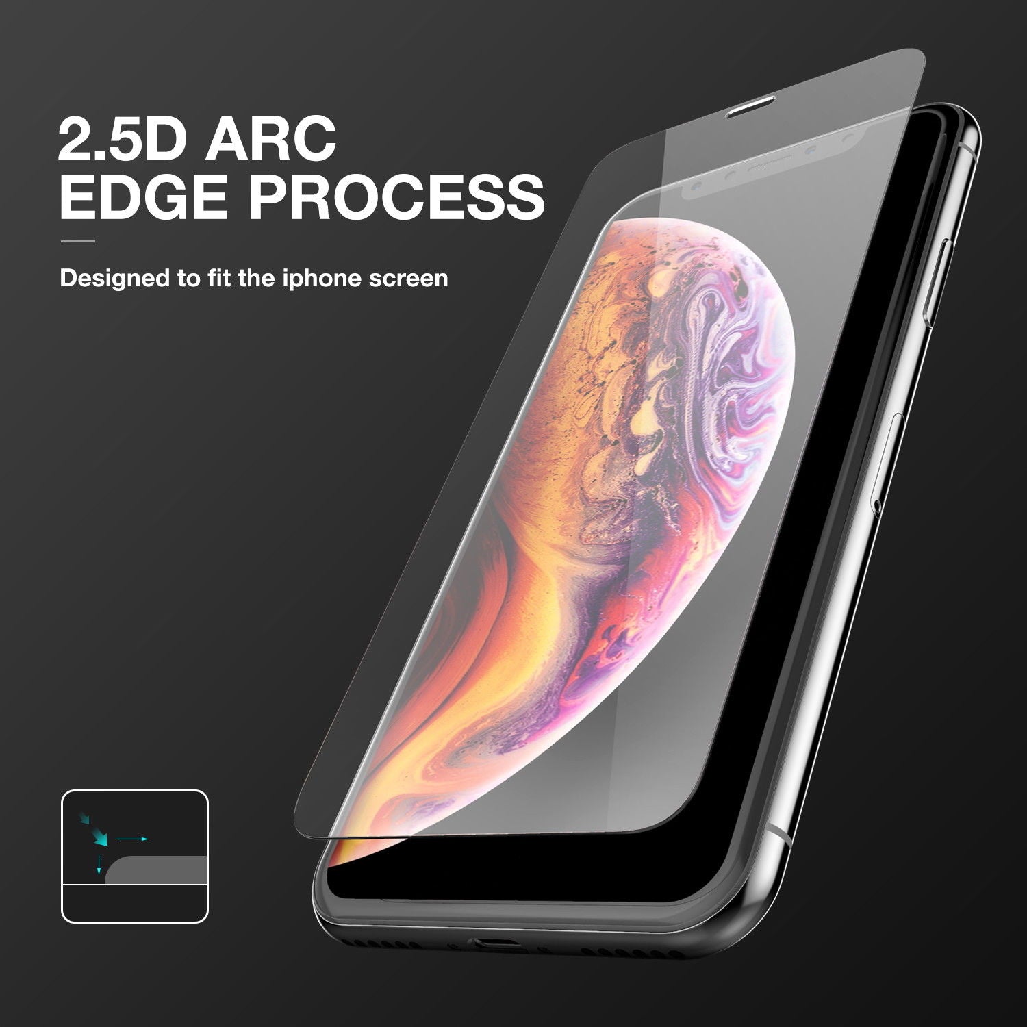 Apple iPhone XI 11 Case, GLASS SCREEN PROTECTOR, MAXSHIELD PROTECTOR