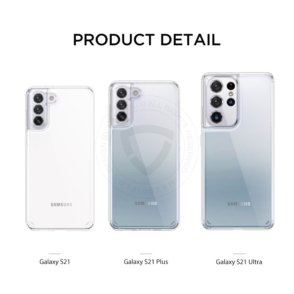 MAXSHIELD For Galaxy S21 Plus Case Heavy Duty Shockproof Clear Slim Cover