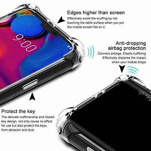 For LG V50 ThinQ Clear Case Heavy Duty Bumper Shockproof Cover