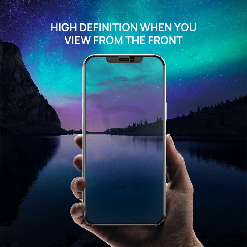 Privacy Anti-Spy Full Glass Tempered Screen Protector For iPhone 12 Pro Max Full Coverage