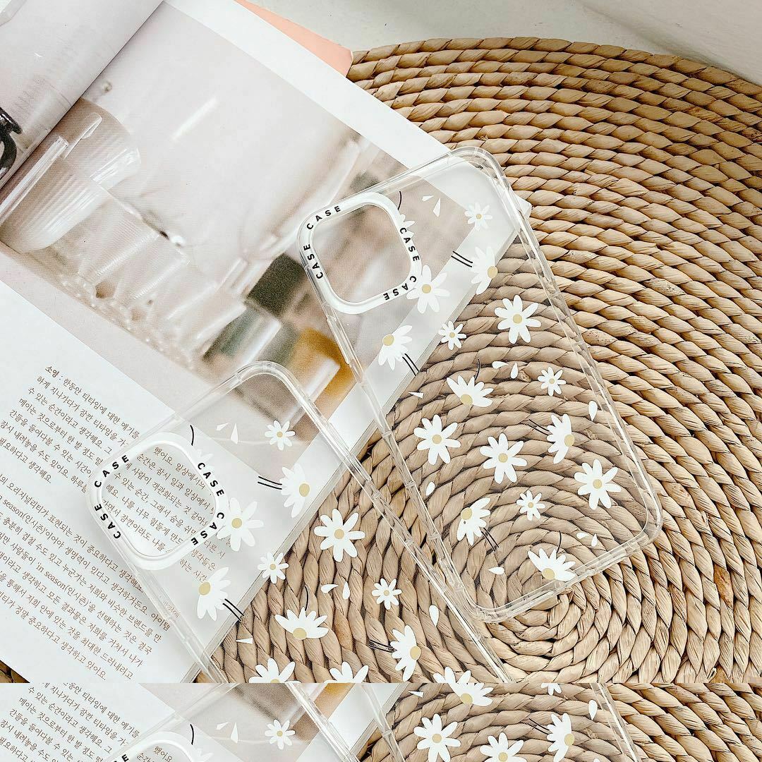 For iPhone 12 Pro Case Flower Pattern Silicone Clear Glitter Slim Soft Cover