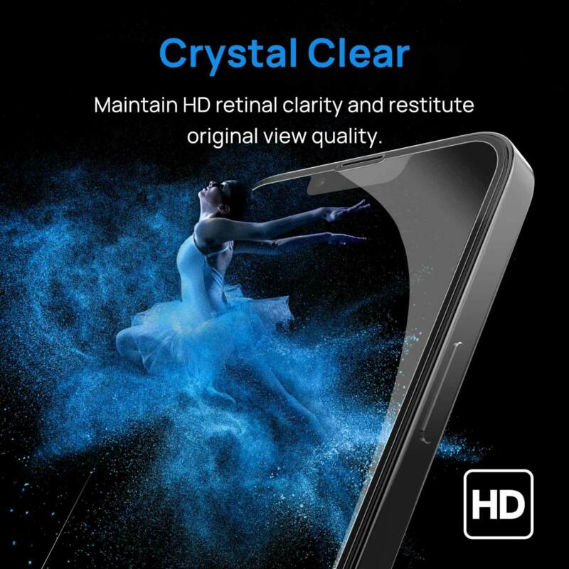 2Packs 9H Full Cover Tempered Glass For iPhone 13 Pro Max Mini  Screen Protector