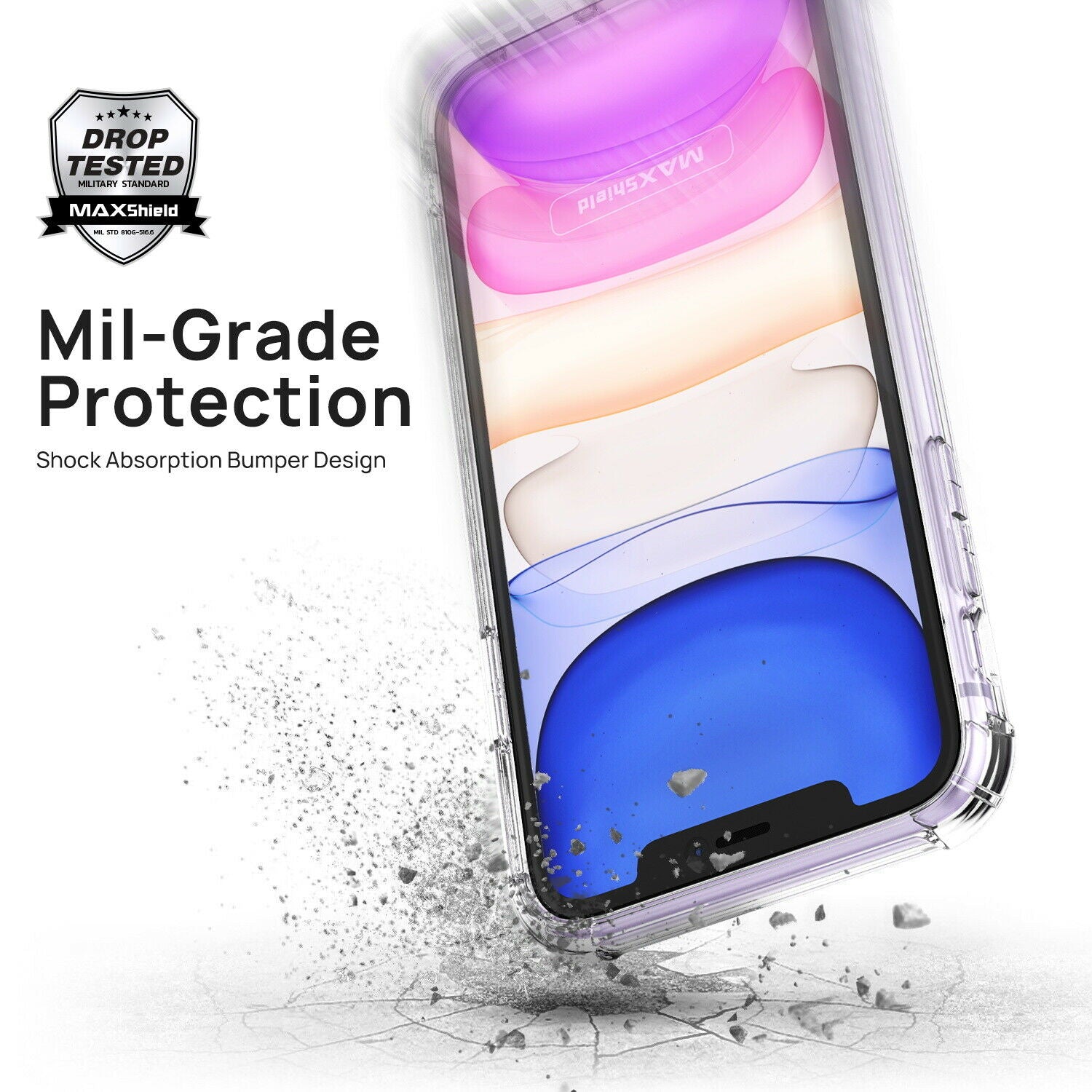 iPhone 11 Pro Case Clear Heavy Duty 2019 Shockproof TPU Hybrid Bumper Cover