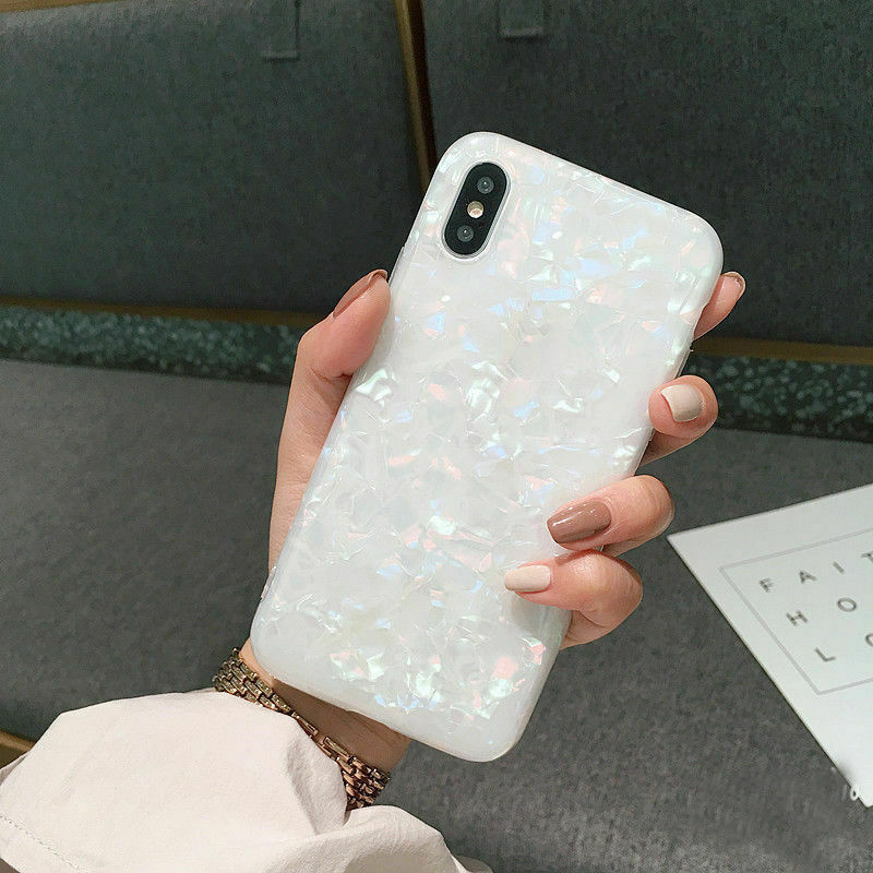 iPhone 8  Plus Soft TPU Case Marble Shockproof Silicone Gel Cover