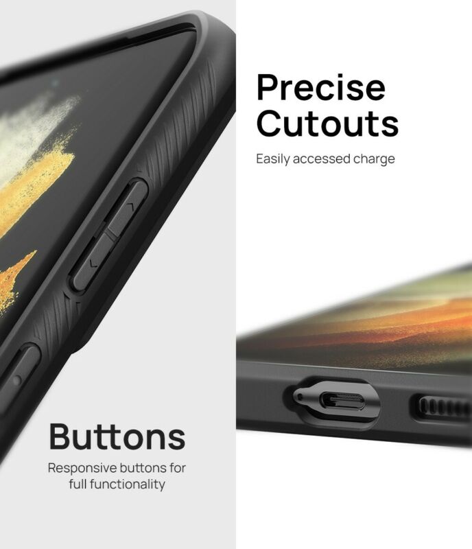 For Samsung Galaxy S21 Ultra 5G Case Heavy Duty Shockproof Clear Slim Cover