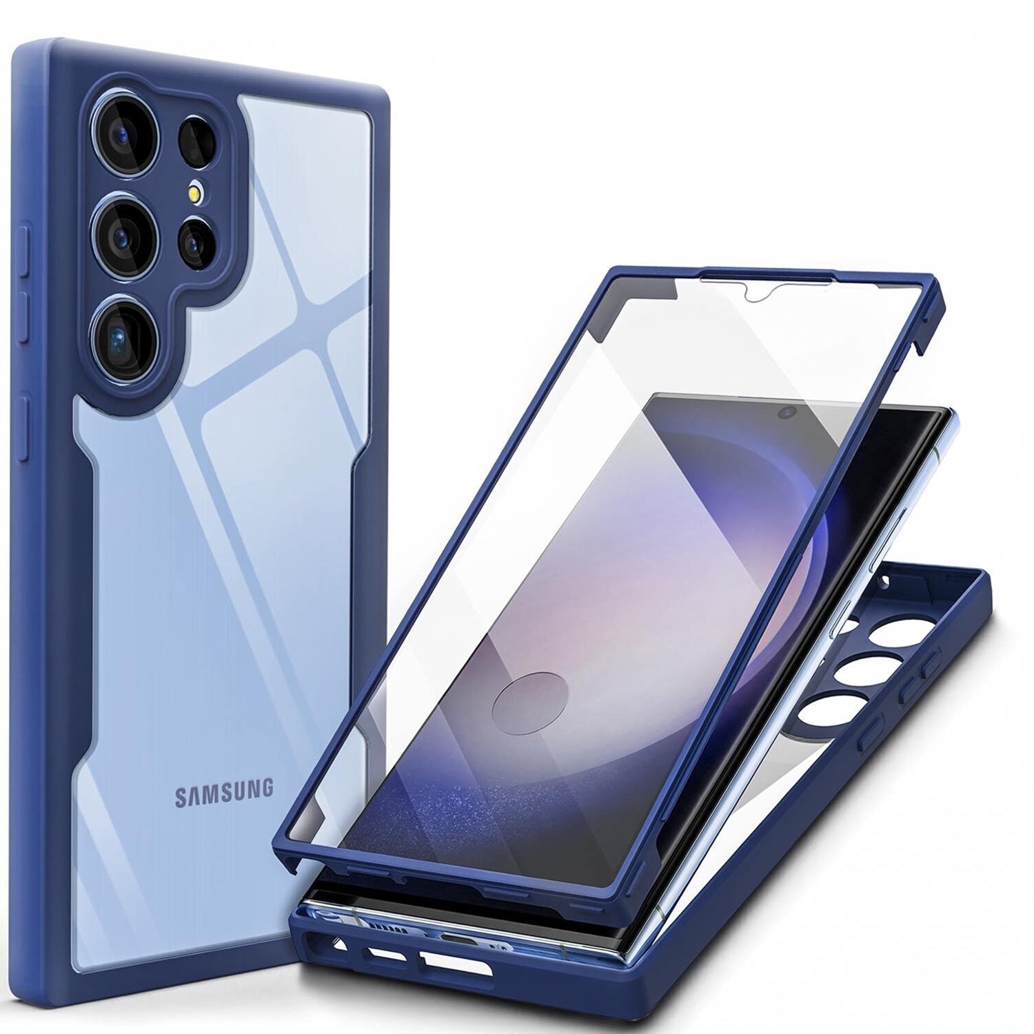 For Galaxy S23 S22S21 FE Ultra Plus A13 A73 A53 Shockproof Rugged 360 Full Body Case Cover