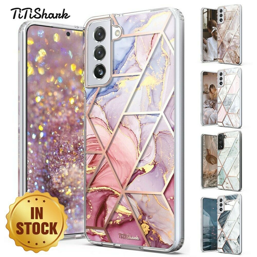 For Samsung Galaxy S21 5G Case Clear Slim Marble Shockproof Cover