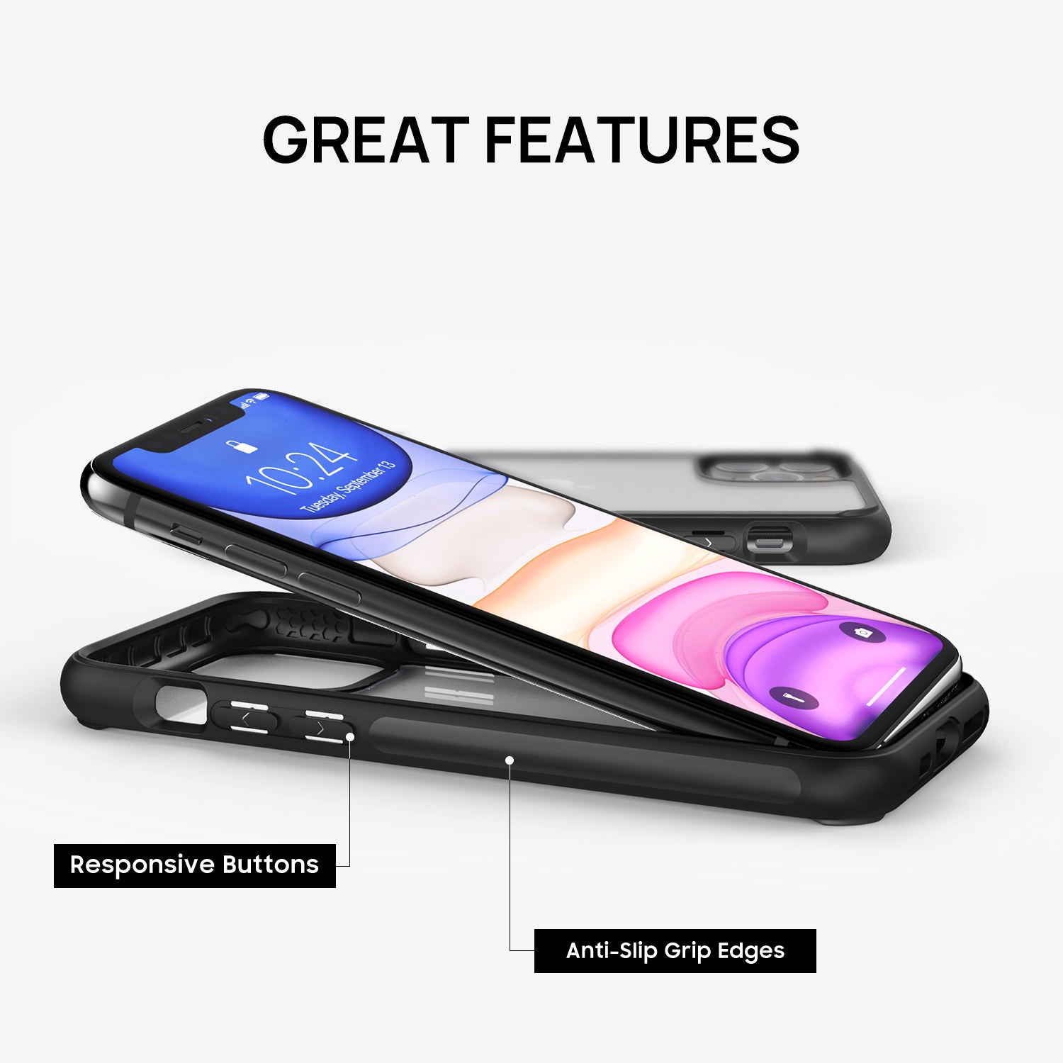 iPhone 11 Case VERTECH Ultra Hybrid Shockproof Slim Hard Cover for Apple