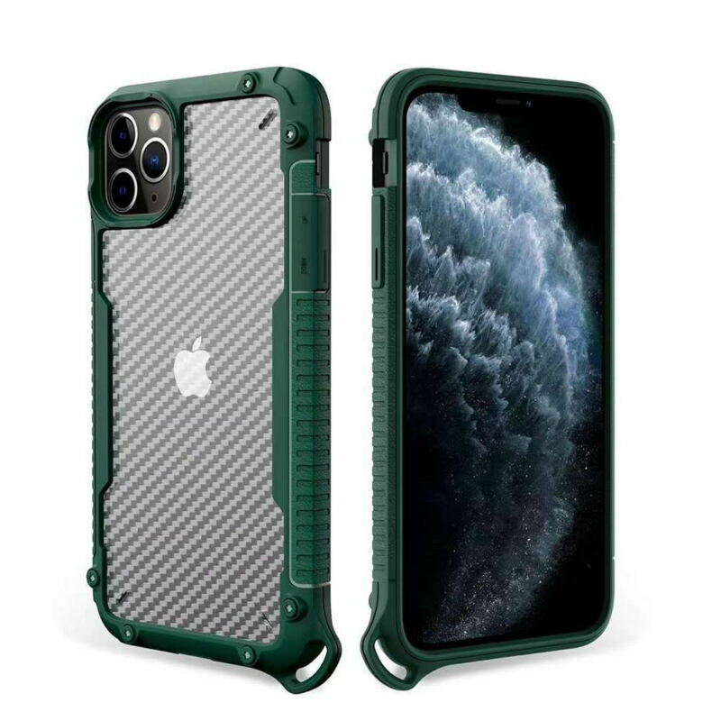 For iPhone 12 6.1" Case Heavy Duty Shockproof Clear Slim Cover+Free Screen Protector
