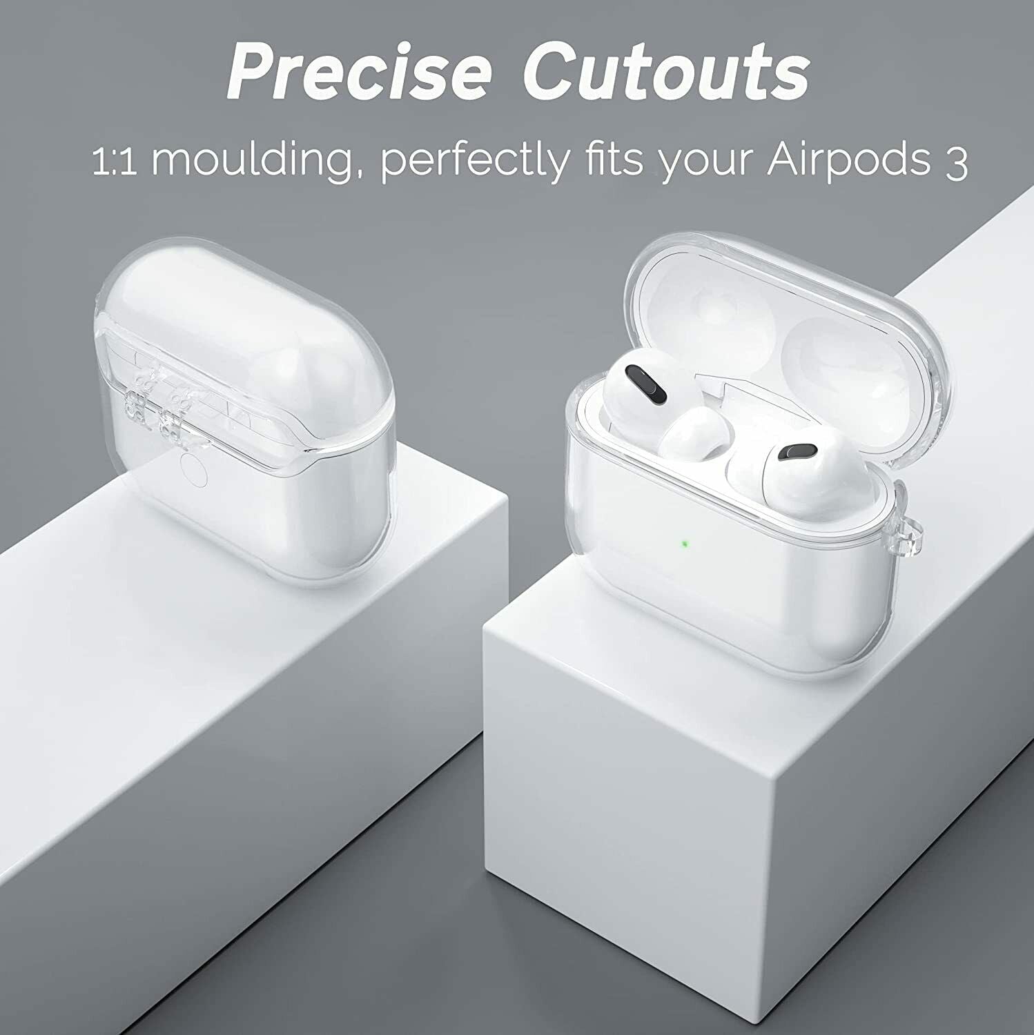 Clear Case For Airpods 3rd 2021 Cover Soft Waterproof Holder Strap Rope String