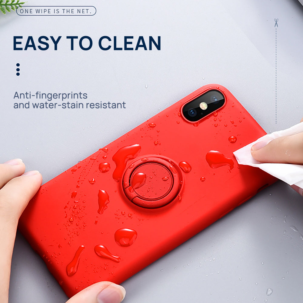 iPhone 7 Thin Soft Silicone Ring Holder Case Cover