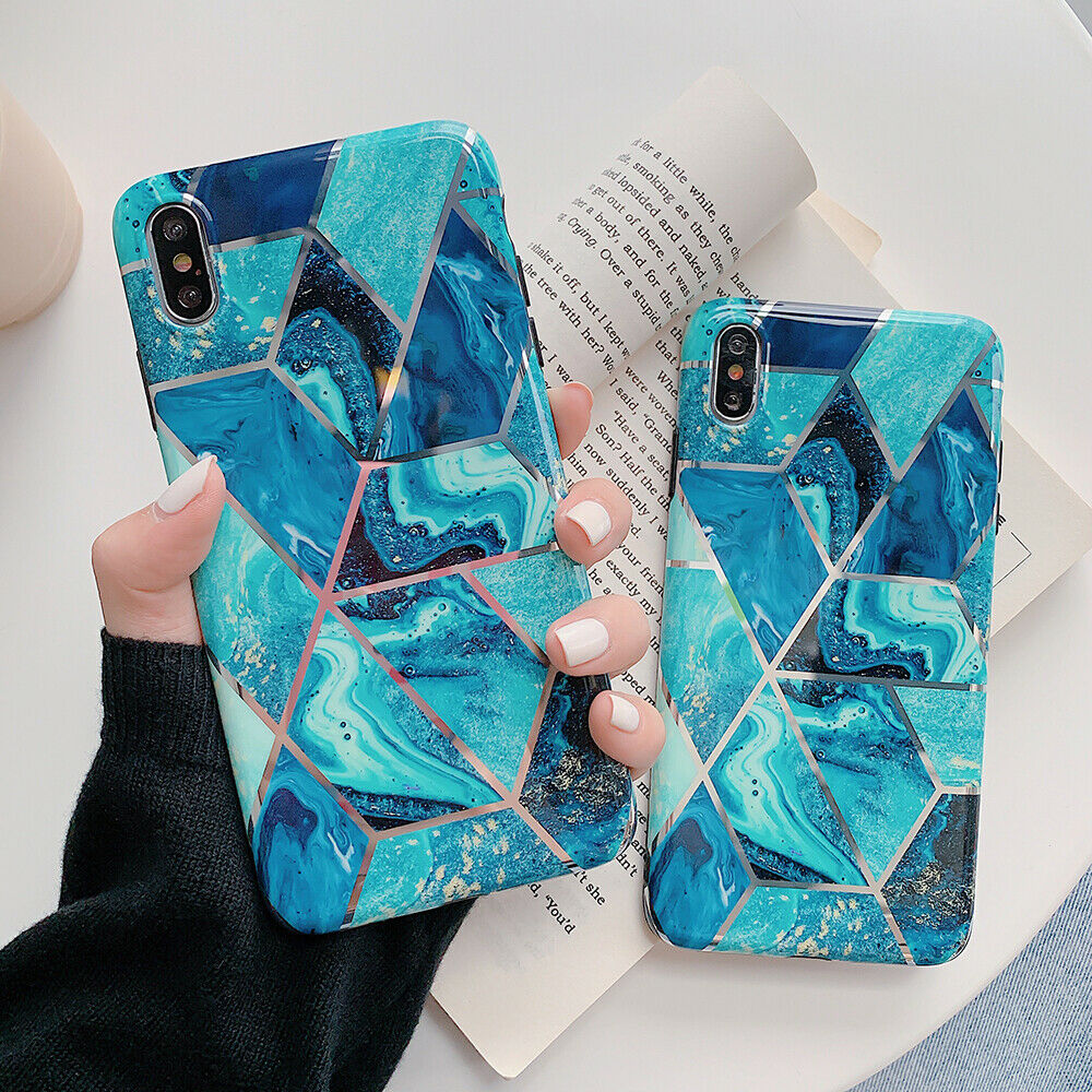iPhone XS MAX Case Shockproof Tough Marble Soft Cover for Apple