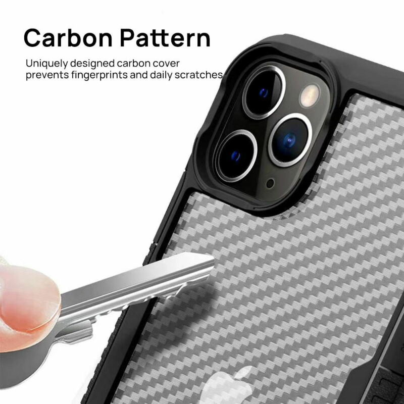 For iPhone 12 Mini 5.4" Case Heavy Duty Shockproof Clear Slim Cover+Free Screen Protector