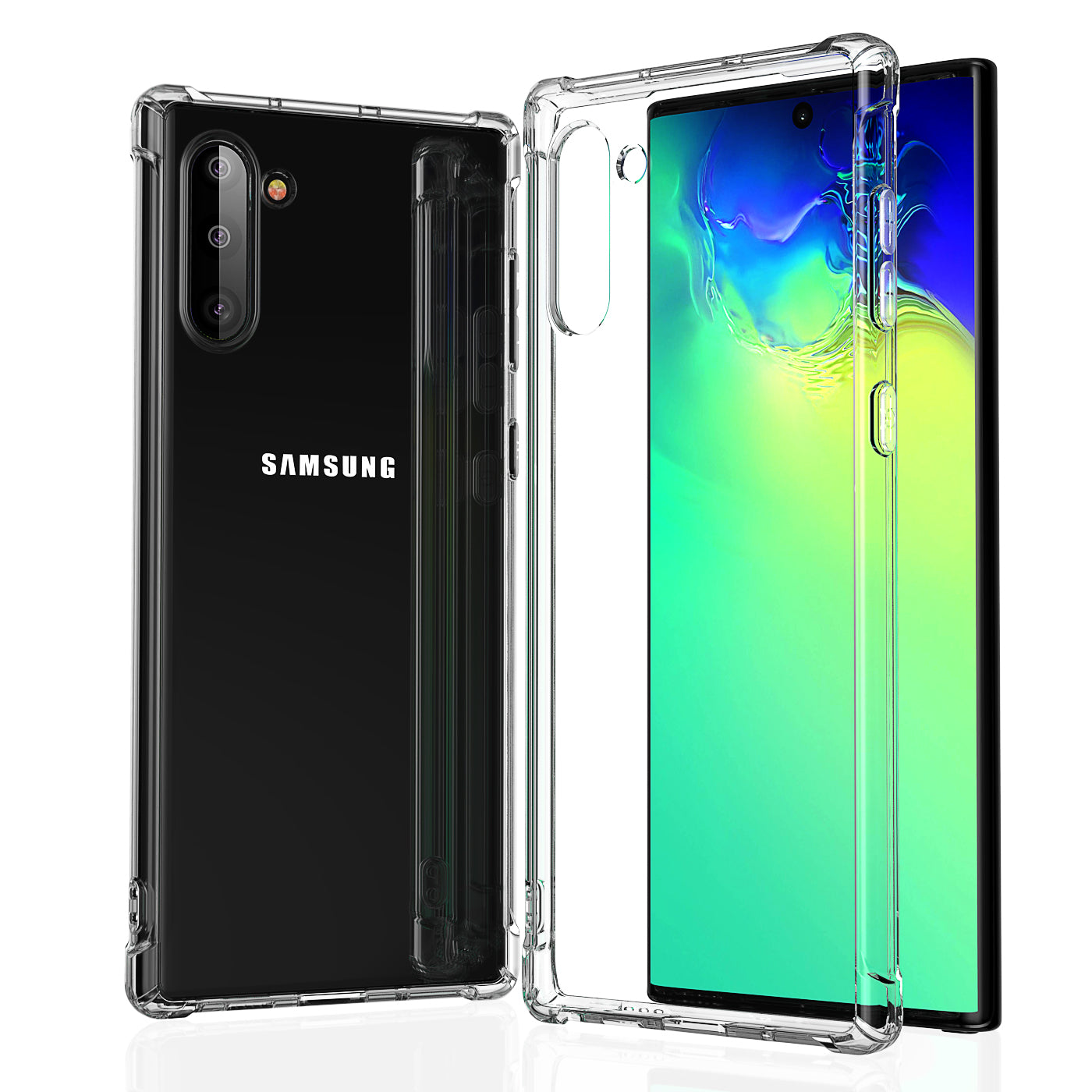 Samsung Galaxy Note 10 Case Clear Heavy Duty Shockproof Slim Cover