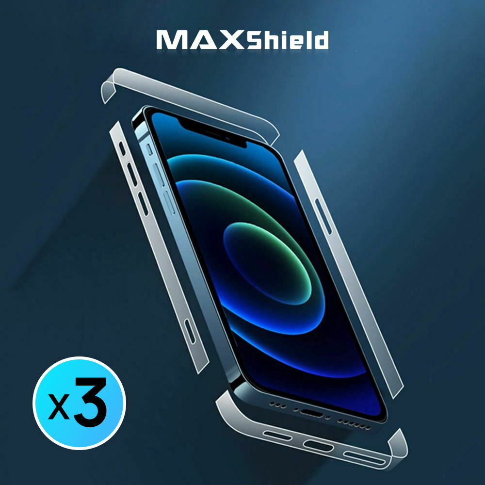 Maxshield For iPhone 12 Pro Max Edge to Edge Sides Skin Protector
