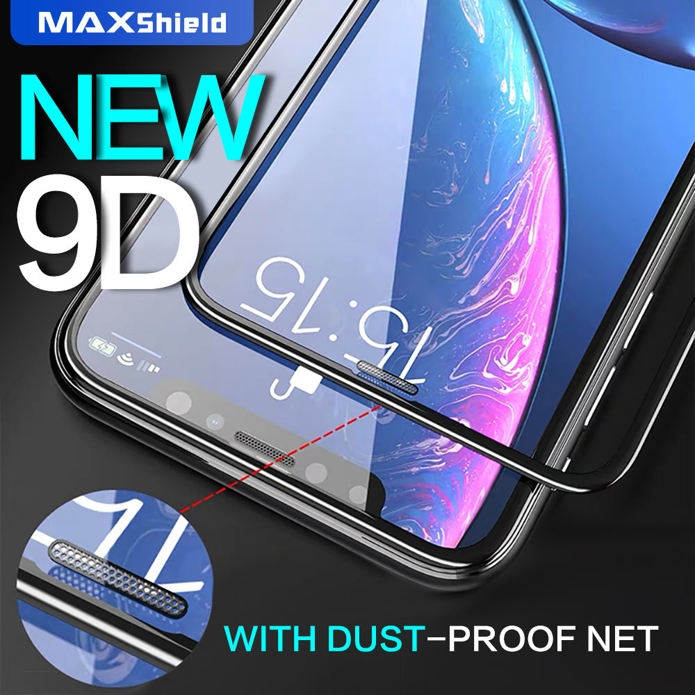 iPhone XS MAX Plus Full Coverage Tempered Glass Screen Protector