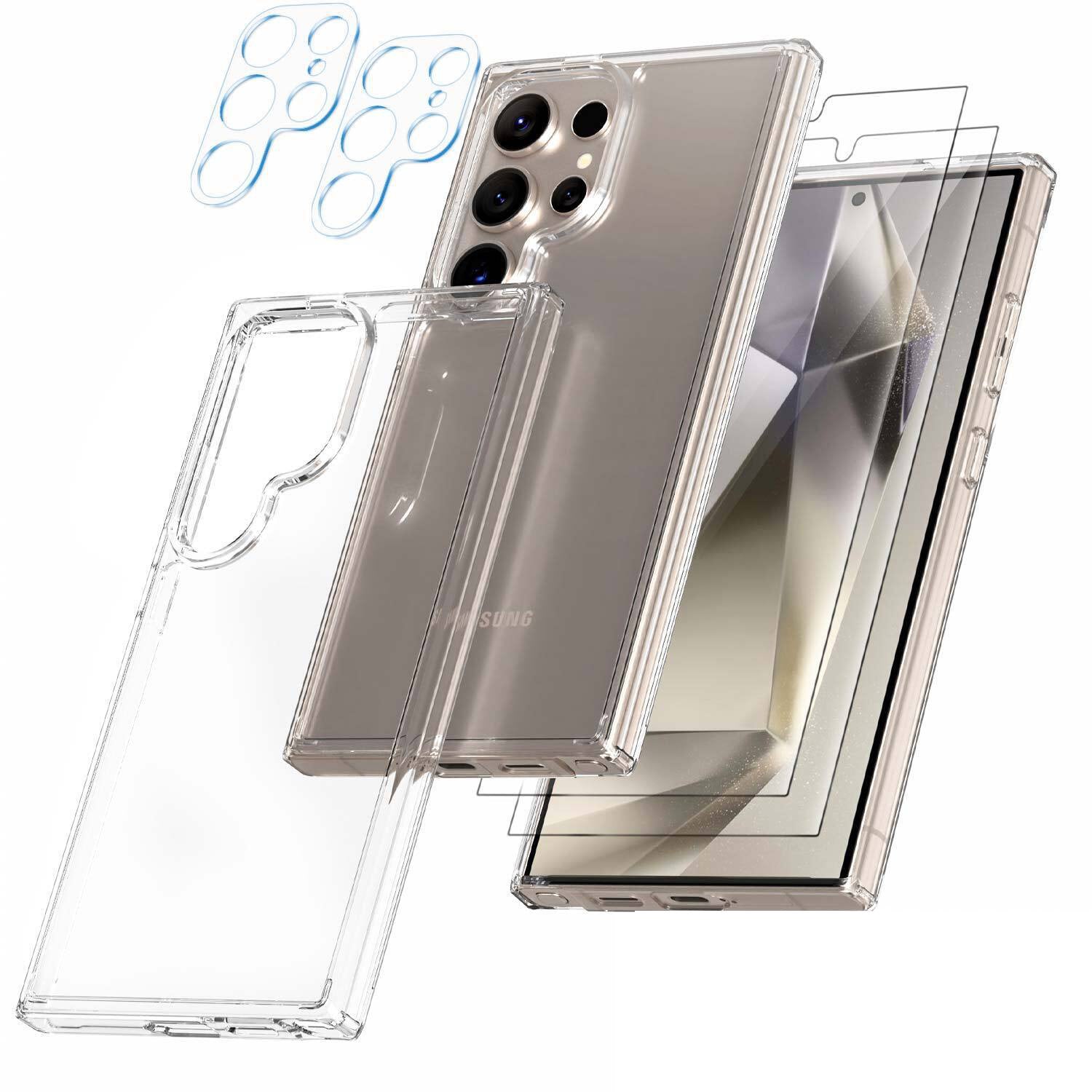 For Galaxy S24 Plus Ultra 5G Case Shockproof Clear Slim Cover